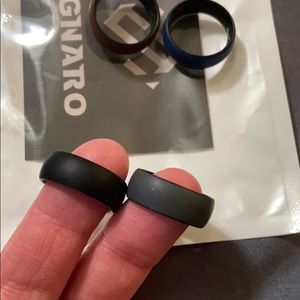 Women’s silicone wedding rings size 9